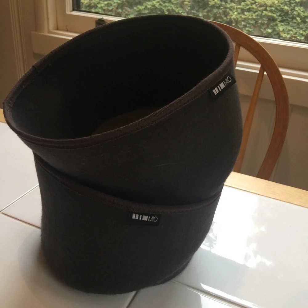 NWOT Wool Swoop Container Organizer Brown - Picture 3 of 3